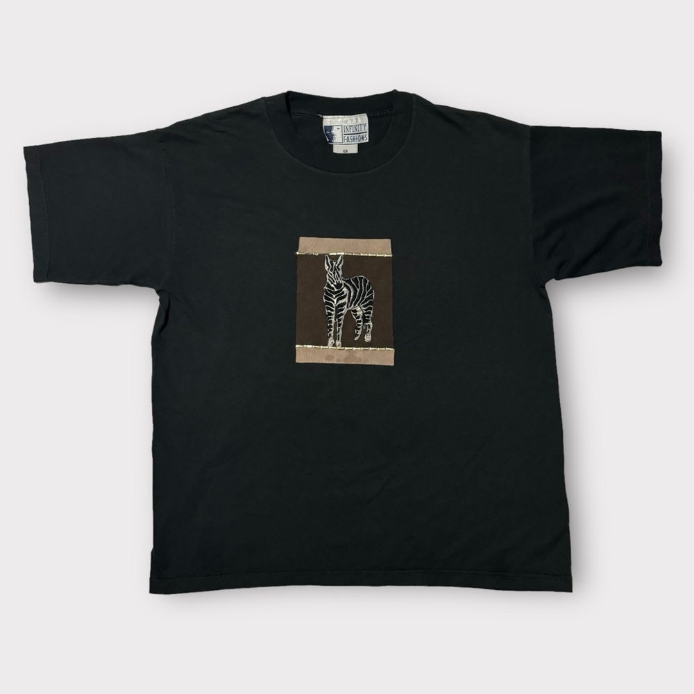 Vintage 90’s Zebra Embroidered Tee